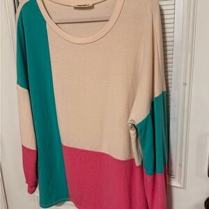 Vibrant Long Sleeve Colorblock Top

 LAST CALL !!!!!!